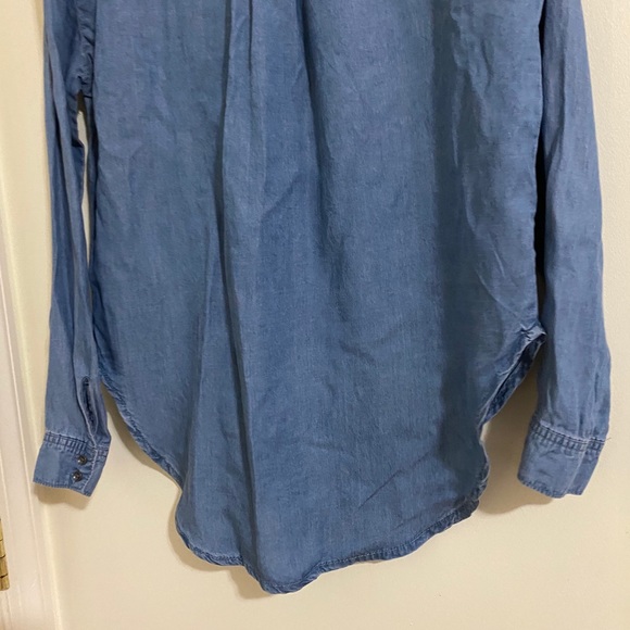 KNOX ROSE Long Sleeve  Button Down Denim Shirt Size S - Picture 8 of 15